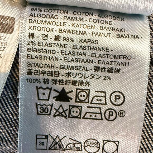 Levi’s Denim Jacket Mens Medium Wash Stretch Trucker Cowboy Size L - Picture 7 of 9